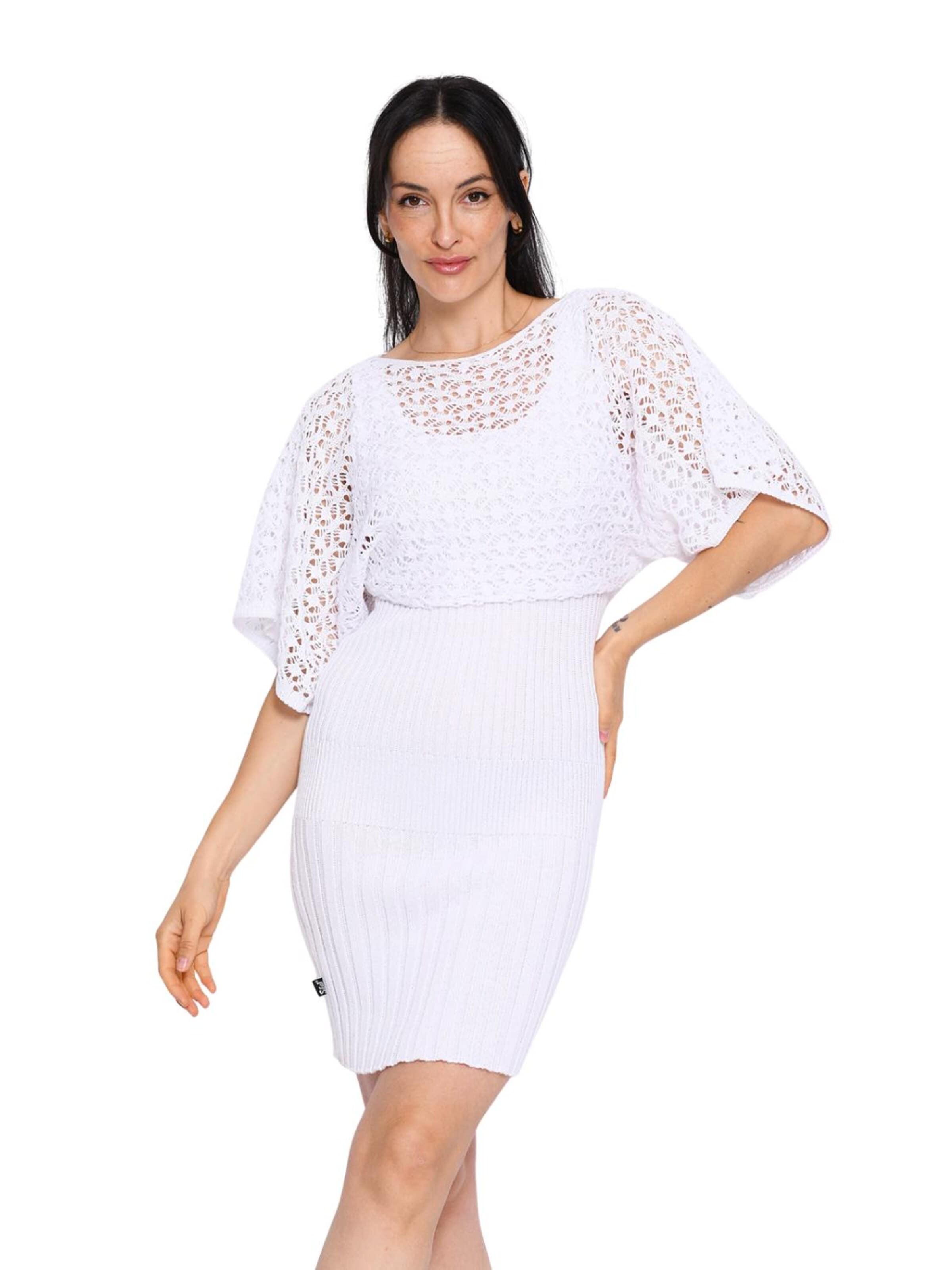 Süel knitwear - Top de punto 'Spider' en blanco