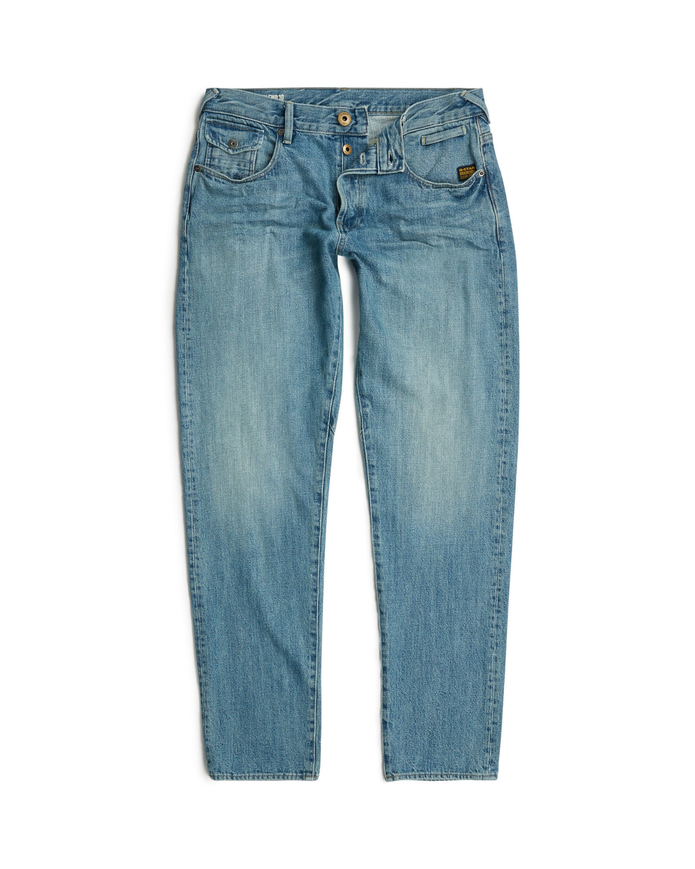 G-STAR Tapered Jeans 'Morry' in Blauw: voorkant