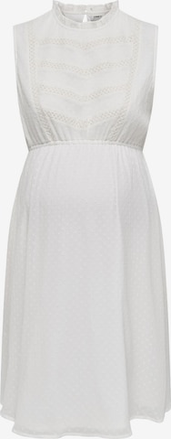 Only Maternity Dress in White: front