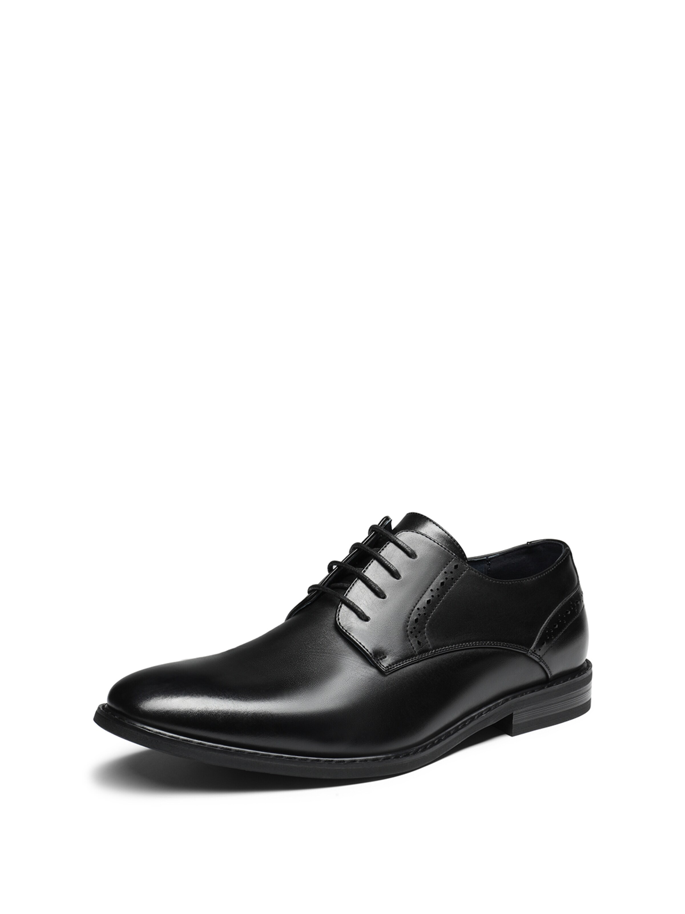 Scarpa stringata di Bruno Marc in nero: frontale