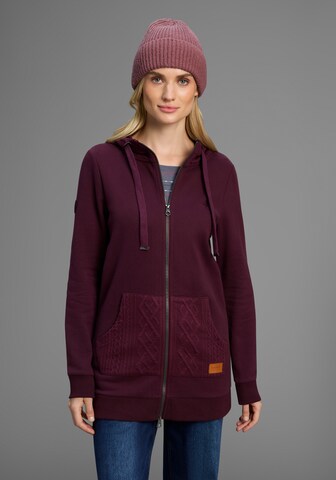 KangaROOS Zip-Up Hoodie in Purple: front