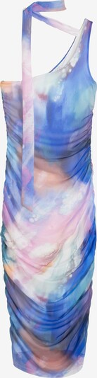 Bershka Cocktailklänning i blå / ljusblå / rosa / vit, Produktvy
