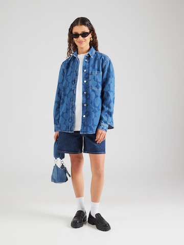 Geacă de primăvară-toamnă 'MARI VAIHE' de la Marimekko pe albastru