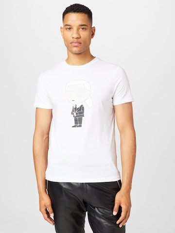 T-Shirt Karl Lagerfeld en blanc : devant