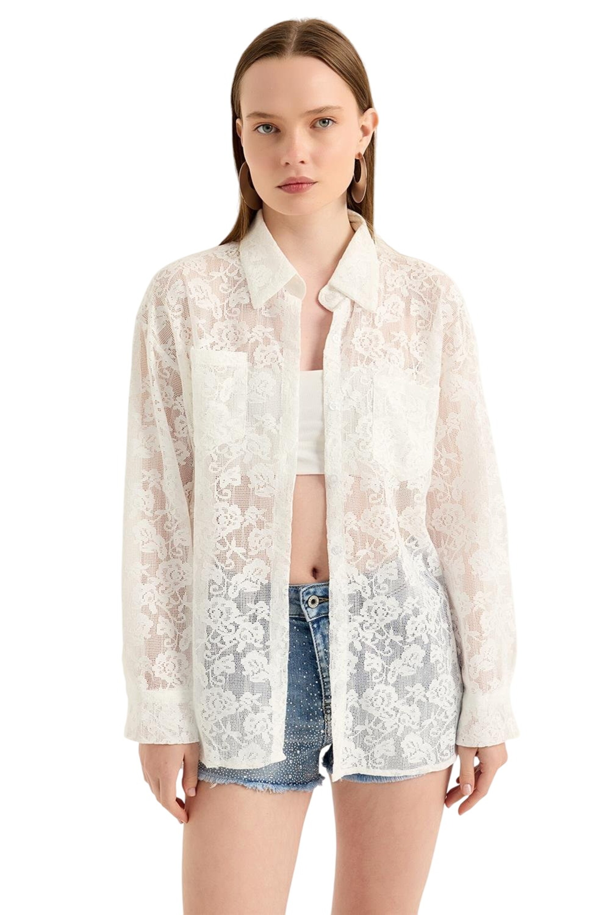 HOME STORE Bluse in Weiß: Vorderseite