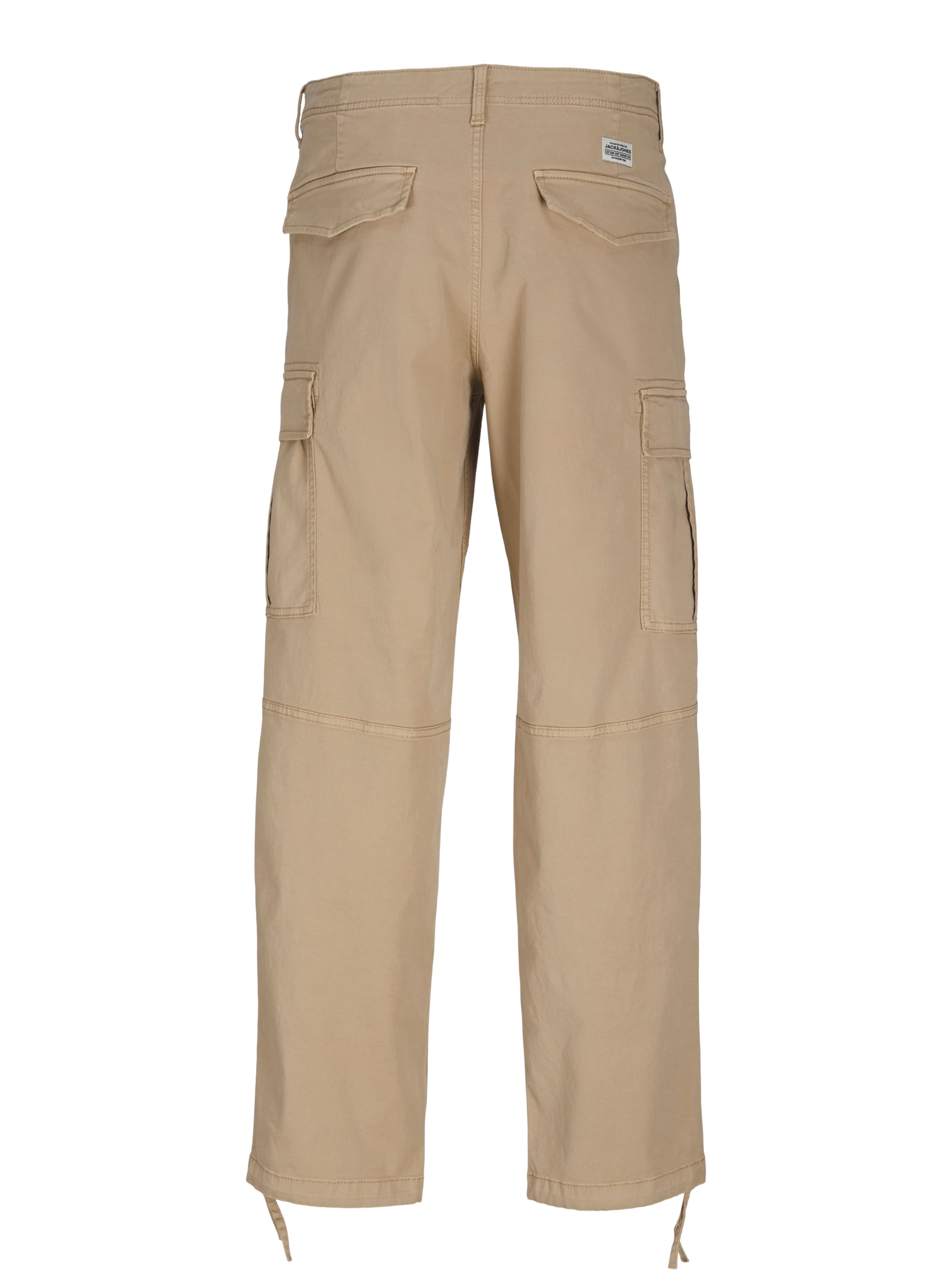JACK & JONES Loose fit Cargo Pants 'JPSTKarl JJHarlow' in Beige