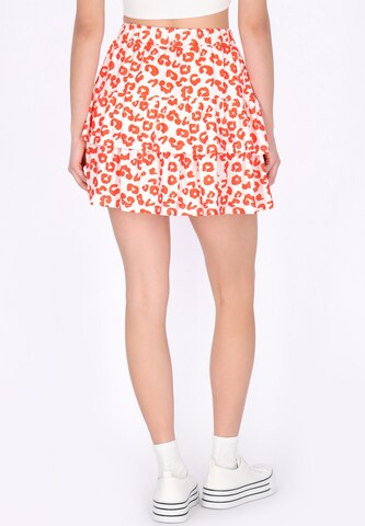 MYMO - Falda en naranja