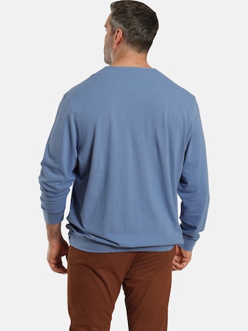 Sweat-shirt Charles Colby en bleu