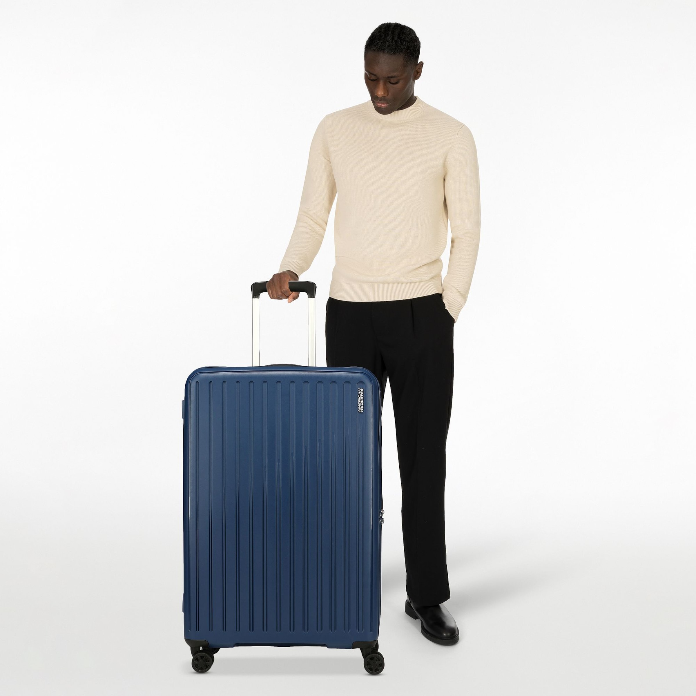 American Tourister Trolley 'Rejoy 4' in Blauw
