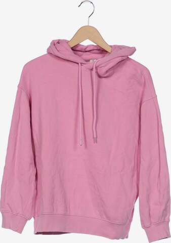 Arket Sweatshirt & Zip-Up Hoodie in S in Pink: front