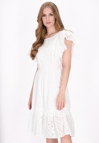 Abito estivo 'Classic Look' di DreiMaster Vintage in bianco: frontale