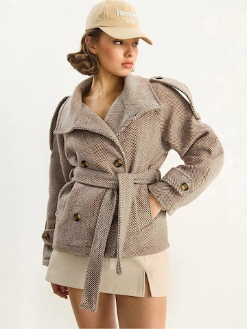 Bianco Lucci Mantel in Braun