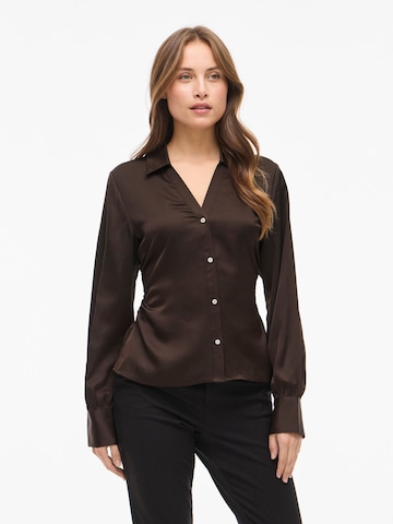 VILA Blouse 'VIKASSIA' in Bruin: voorkant