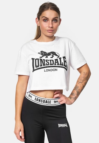 LONSDALE Shirt in Wit: voorkant