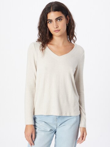 TOM TAILOR DENIM Sweater in White: front