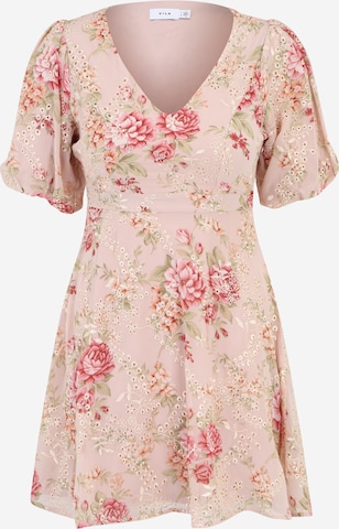 Vila Petite Summer dress 'LEMONY' in Pink: front