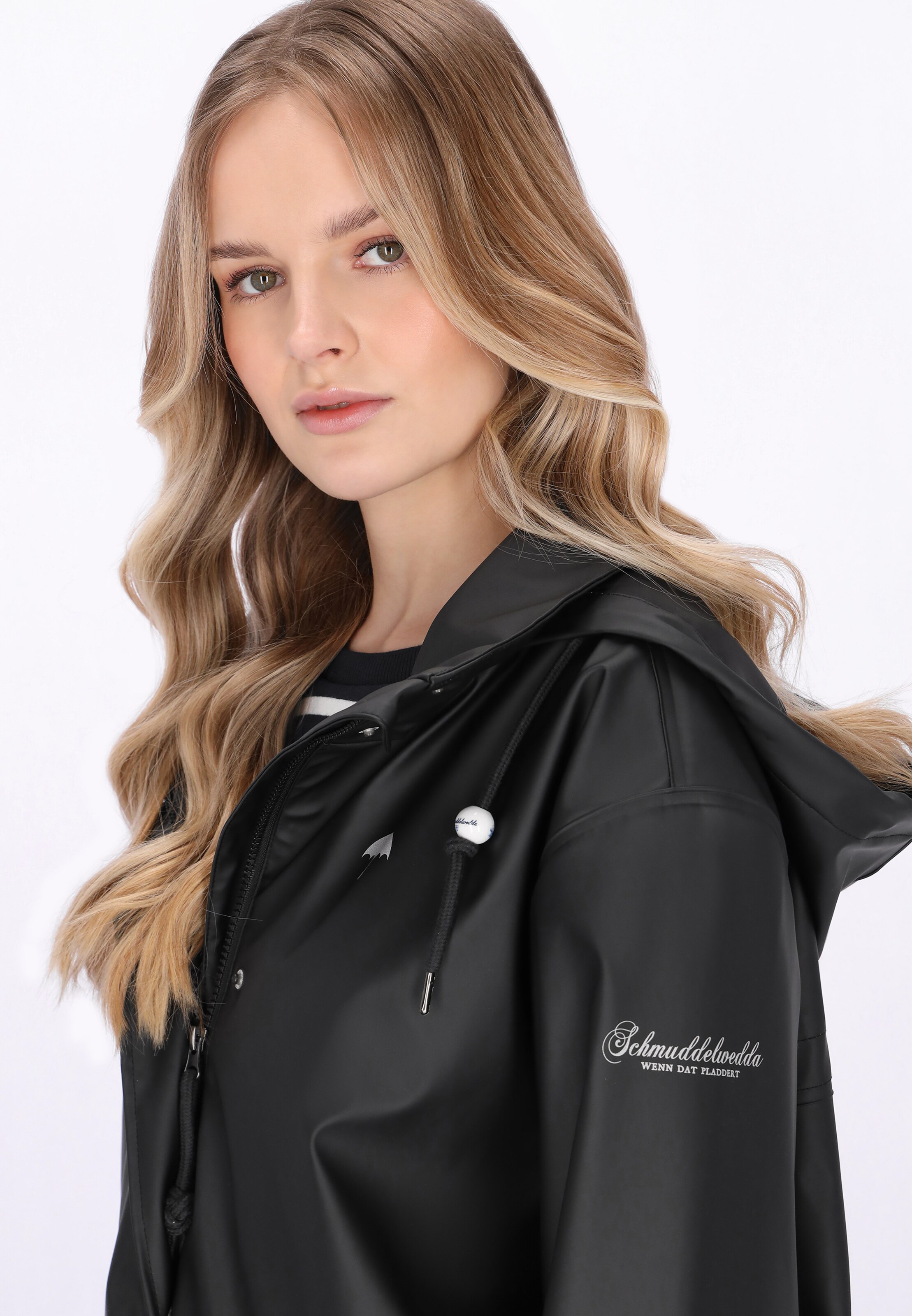 Manteau mi-saison Schmuddelwedda en noir