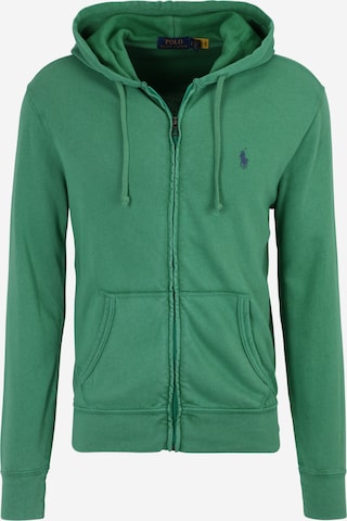 Polo Ralph Lauren Sweatvest in Groen: voorkant