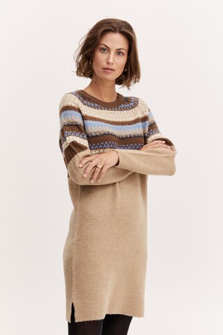 Robe Fransa en beige : devant