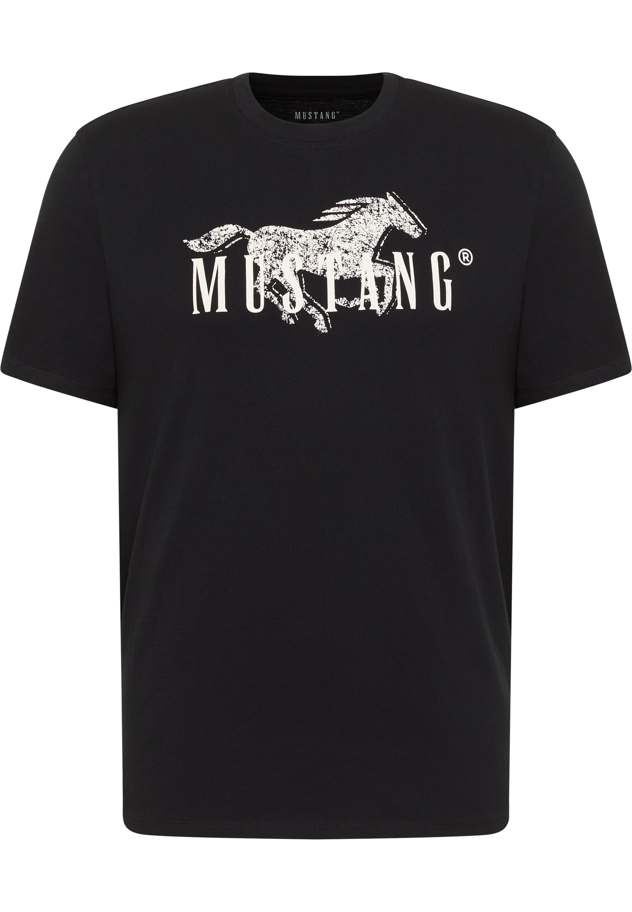 MUSTANG Shirt 'Style Austin' in Schwarz: Vorderseite