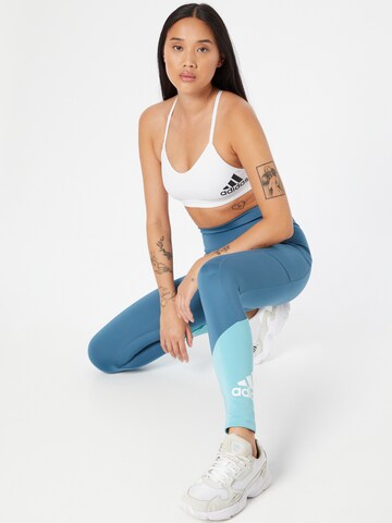 ADIDAS SPORTSWEAR Skinny Workout Pants in Blue