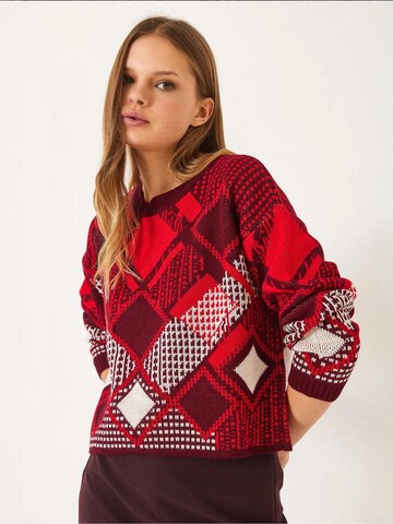 Pullover di Bianco Lucci in rosso