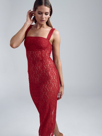 BWLDR - Vestido 'NALA' en rojo: frente