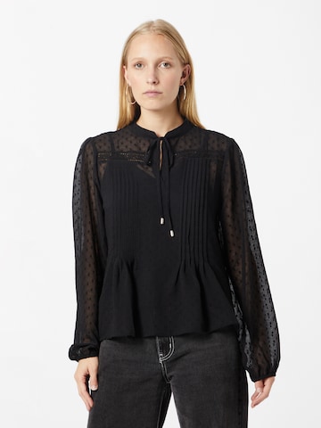 ABOUT YOU Blouse 'Agnes' in Zwart: voorkant