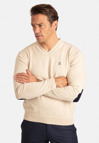Sir Raymond Tailor Sweater 'Los Angeles' in Beige: front