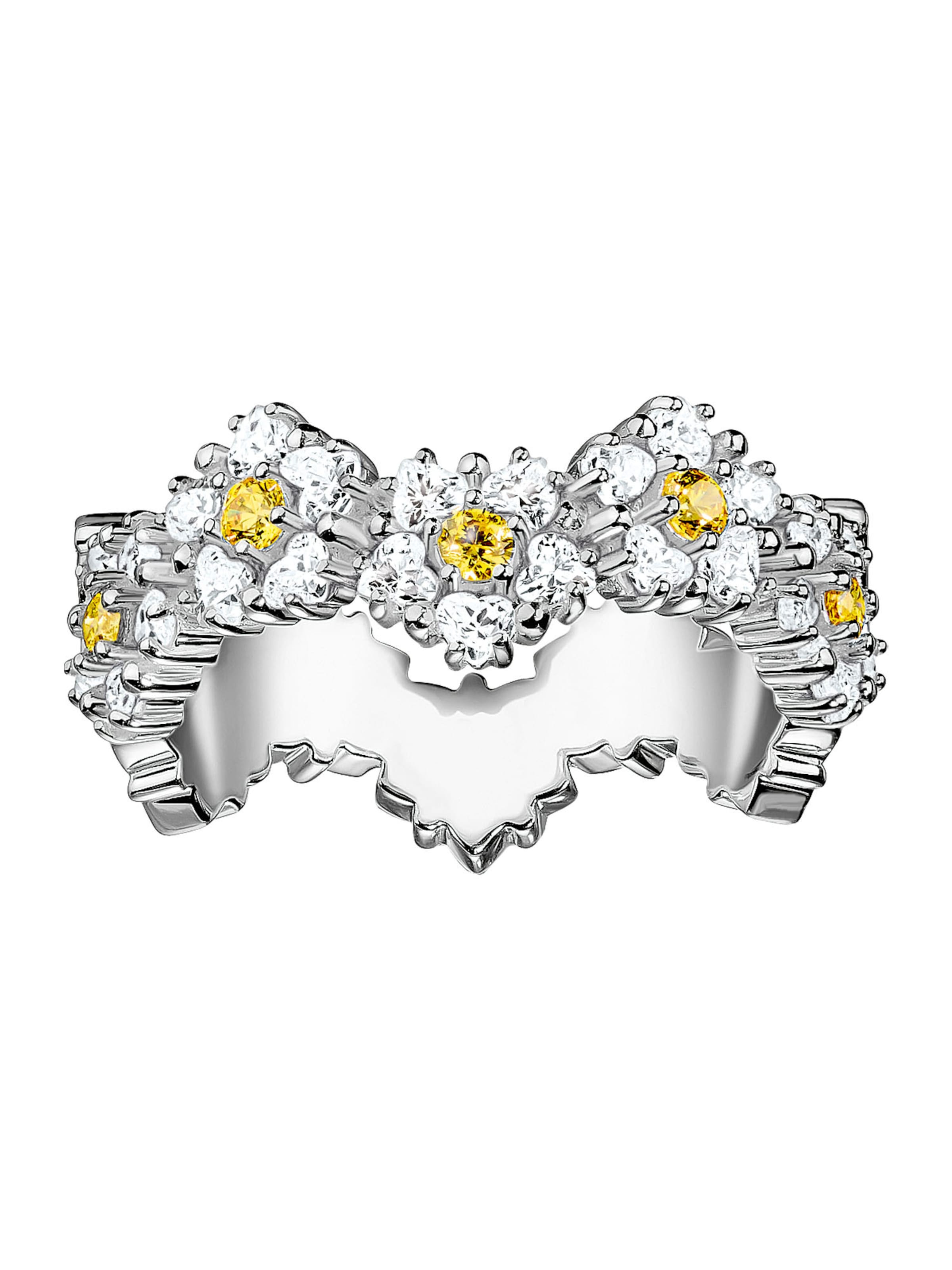 Thomas Sabo Ring 'Lovely Daisy' in Silver: front