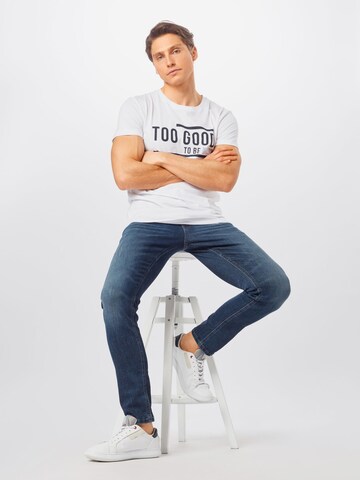 TOM TAILOR DENIM Tričko – bílá