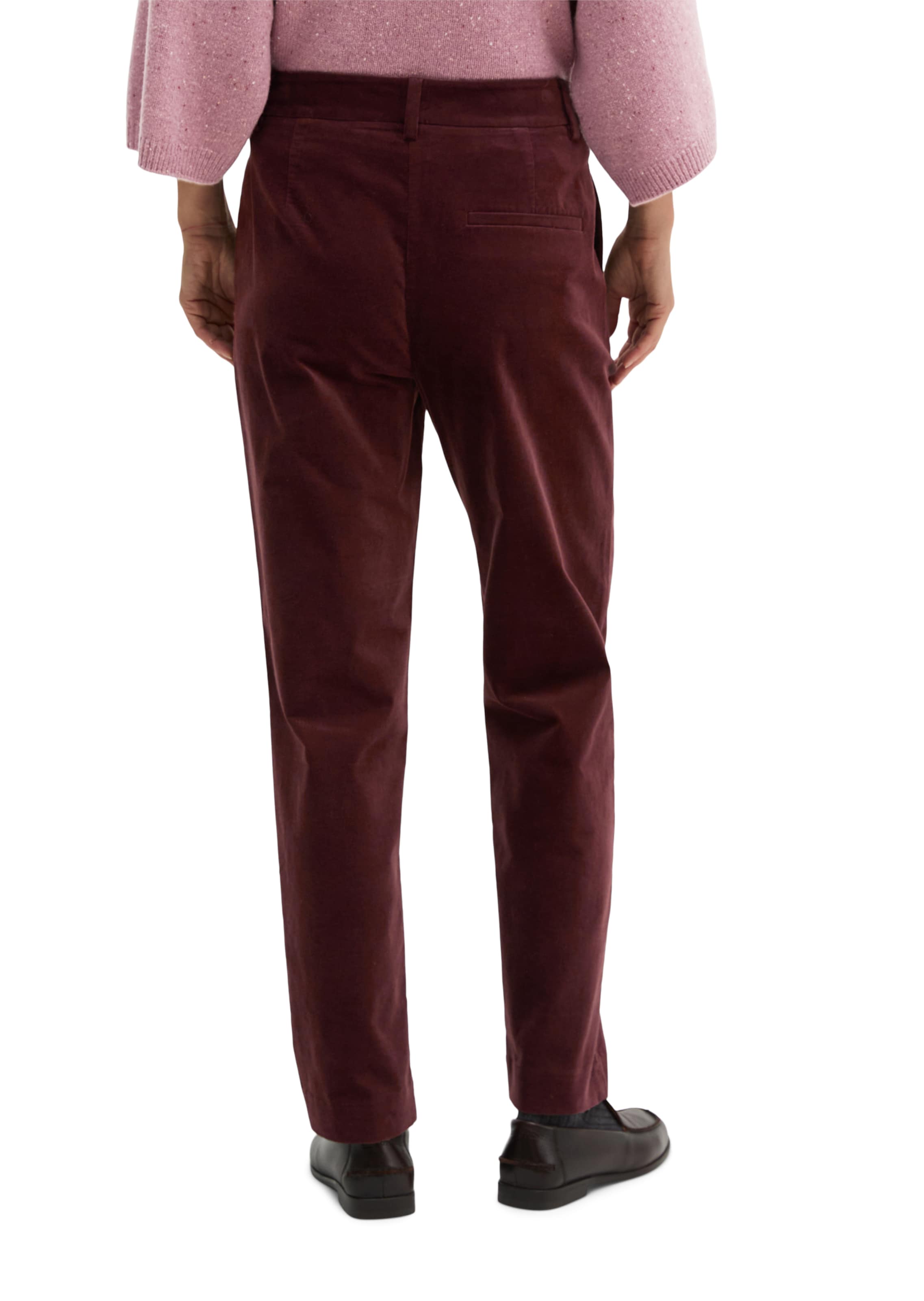 Marc O'Polo Tapered Hose in Rot: Rückseite