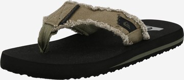 QUIKSILVER - Sandalias de dedo 'Monkey Abiss' en verde: frente