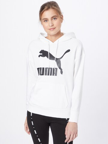 PUMA - Sudadera en blanco: frente