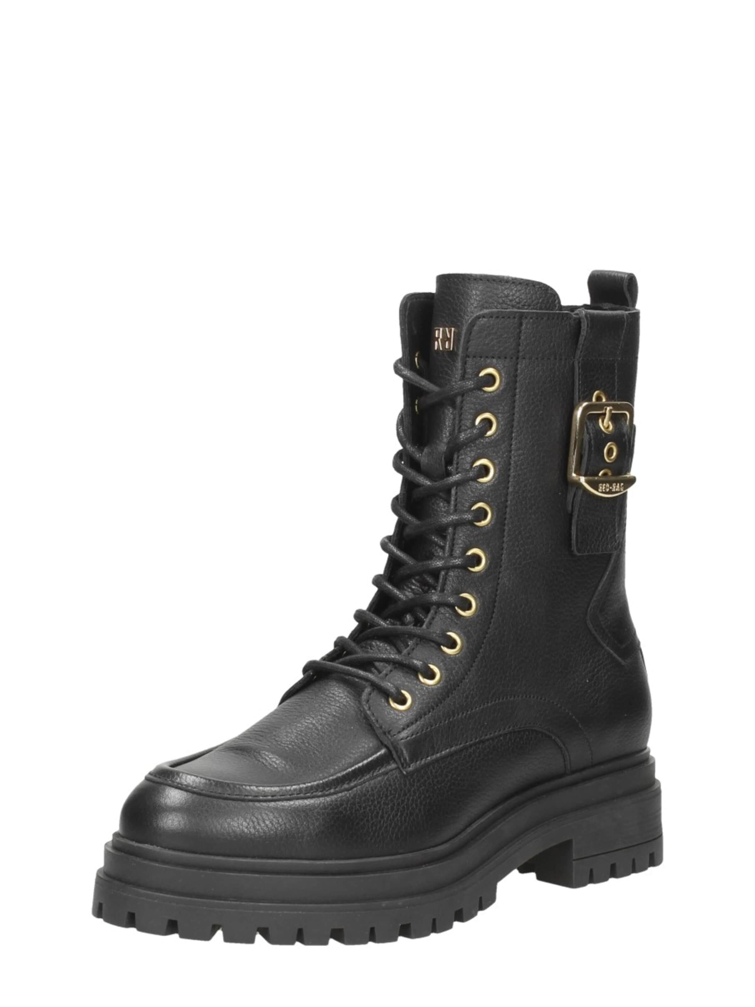 Red-Rag Boots 'Veterschoenen Hoog' in Black