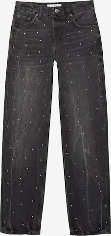 Pull&BearLoosefit Traperice - crna boja: prednji dio