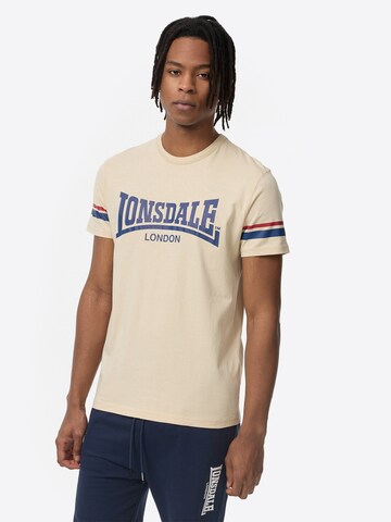 T-Shirt ' CREICH ' LONSDALE en beige : devant