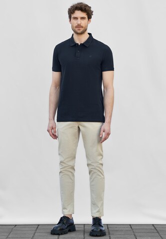 Street One MEN Piquée-Poloshirt in Blau