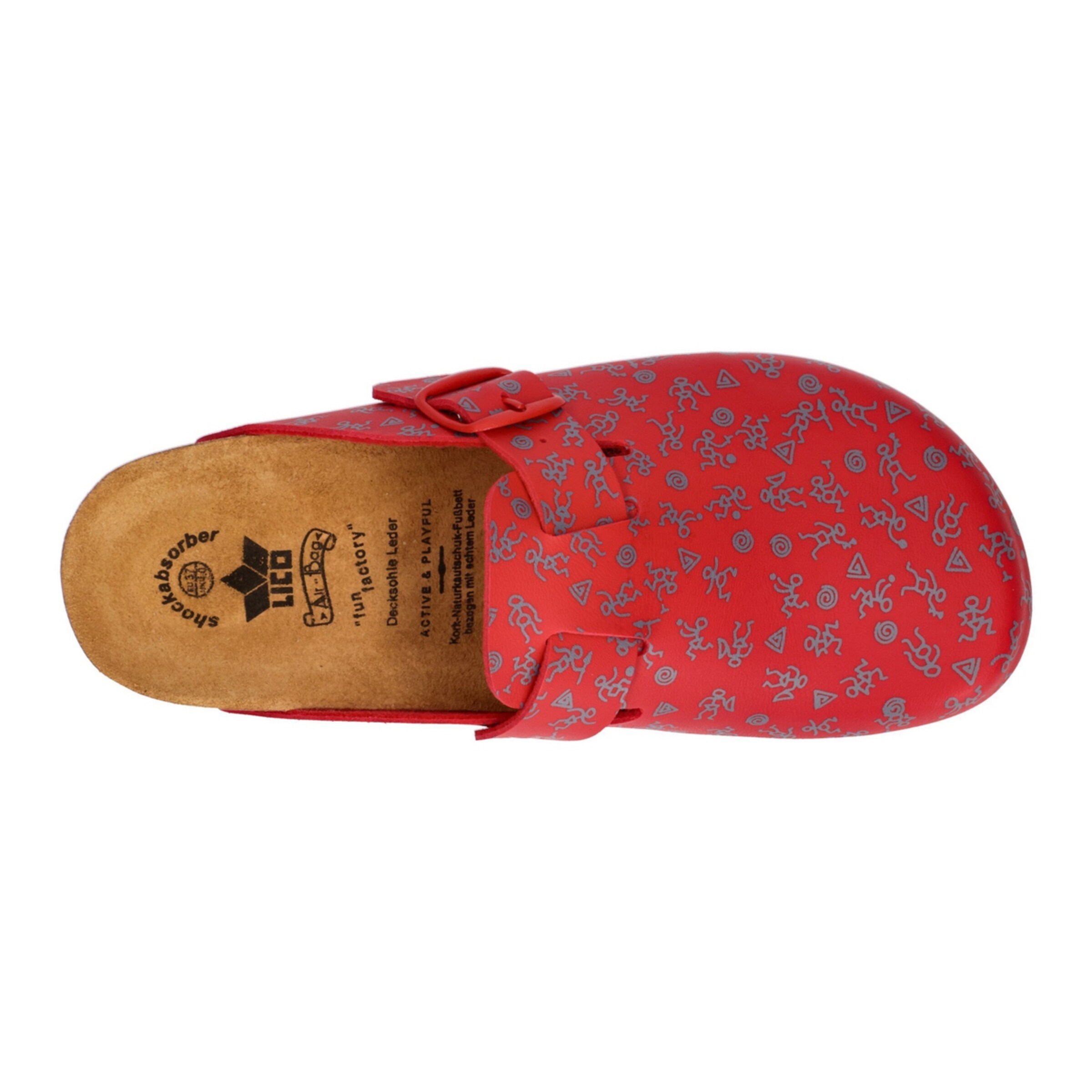 LICO Pantolette 'Bioline' in Rot