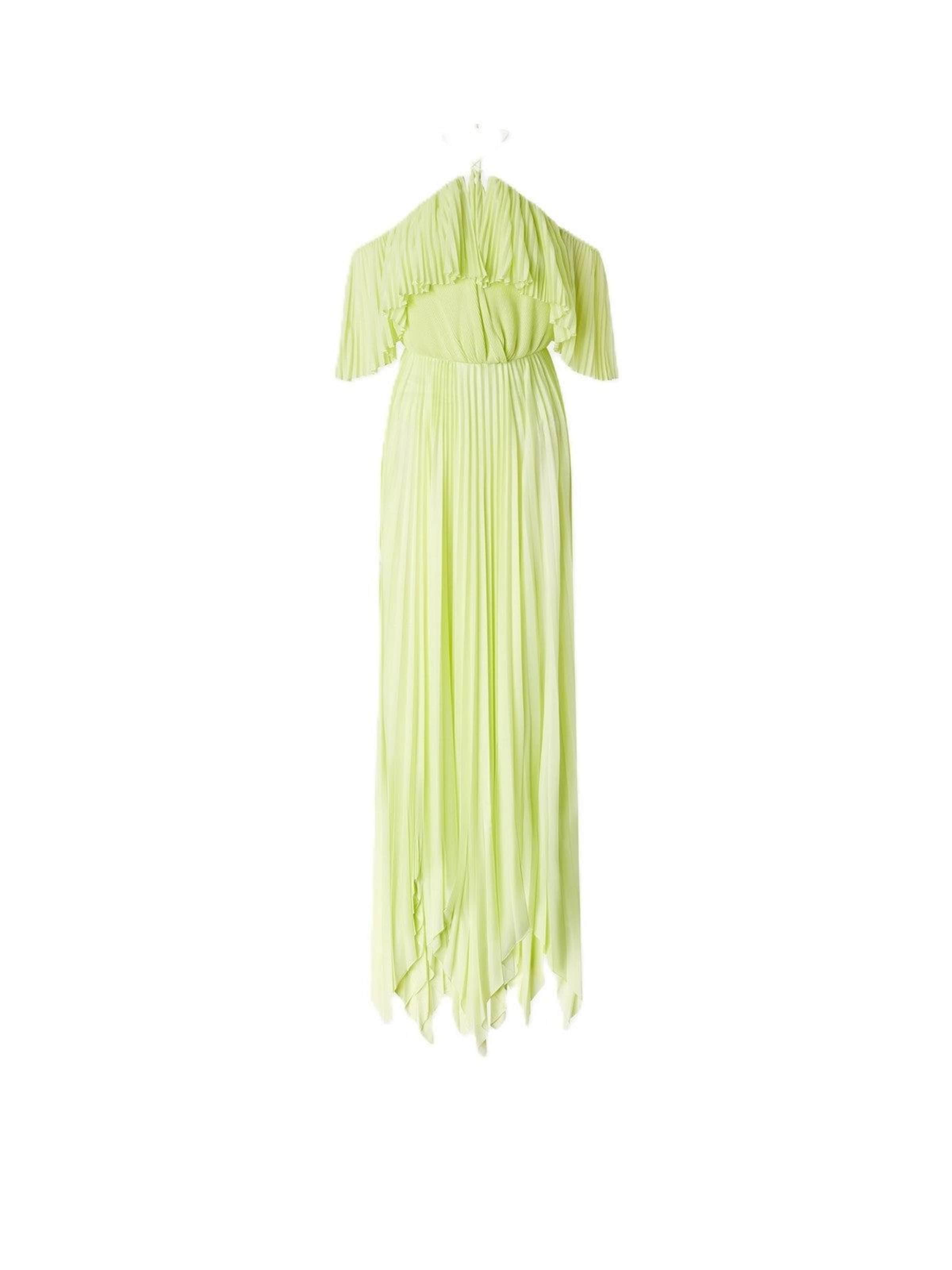 PINKO - Vestido de gala en verde: frente