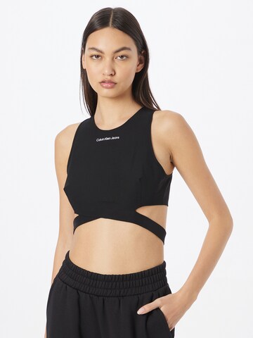 Top di Calvin Klein Jeans in nero: frontale