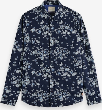 SCOTCH & SODA Regular fit Button Up Shirt in Blue: front