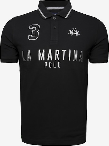 La Martina - Camisa 'MAP320' em preto: frente