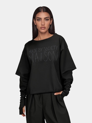 Maglietta 'WIDE LAYER T-shirt - T27902' di Made By Society in nero: frontale