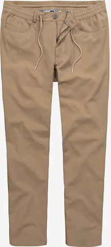 Boston Park Wide Leg Chinohose in Beige: Vorderseite