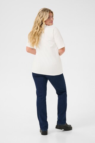KAFFE CURVE T-Shirt in Weiß