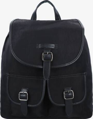 TOM TAILOR Backpack 'Tom' in Black: front