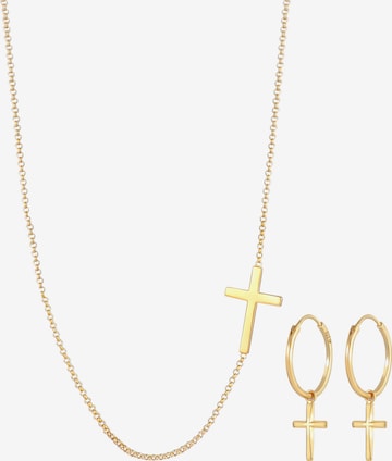 ELLI Schmuckset Kreuz in Gold: predná strana