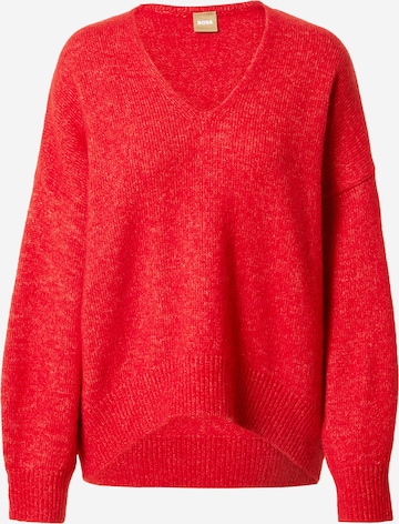 BOSS Orange Sweater 'Fondianan' in Red: front