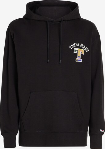 Tommy Jeans - Sudadera en negro: frente